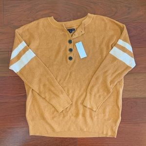 American Eagle Yellow Stripped Sweater